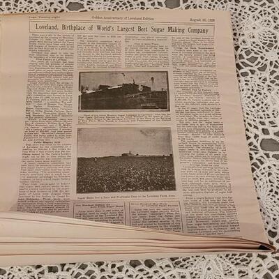 Lot 186: Golden Anniversary of the Loveland Reporter Herald 1978-  August 1928 Reprint Ephemera