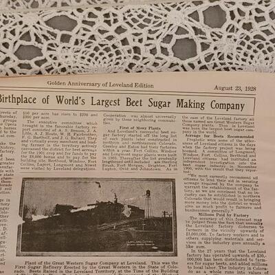 Lot 186: Golden Anniversary of the Loveland Reporter Herald 1978-  August 1928 Reprint Ephemera