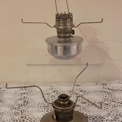 Lot 189: Vintage Aladdin Kerosene Metal Lamps (2)
