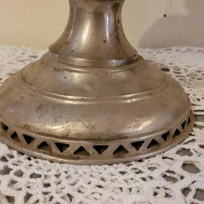 Lot 192: (2) Antique Kerosene Metal Lamps