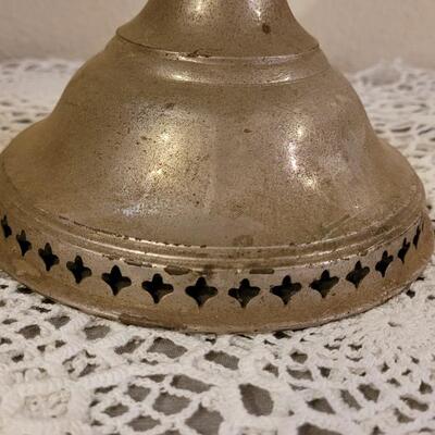 Lot 192: (2) Antique Kerosene Metal Lamps
