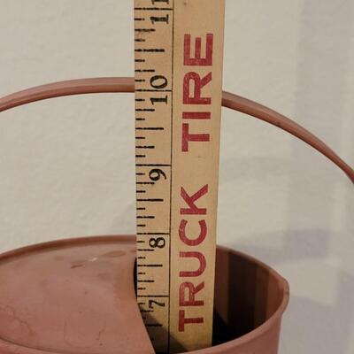 Lot 200: Vintage Faded Red Metal Watering Can