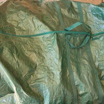 Lot 204: Pre-lite 7 or 8 Ft. Christmas Tree with Stand in Storage Bag
