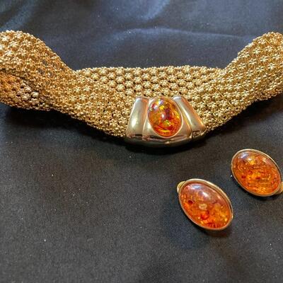 Vintage Necklace and Earrings Set