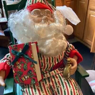Rocking and Sleeping Santa That Snores