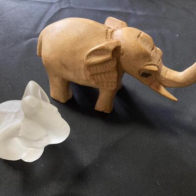Pair of Elephant Figurines