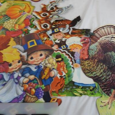 20 Christmas and Thanksgiving Eureka Die cuts and Window Clings