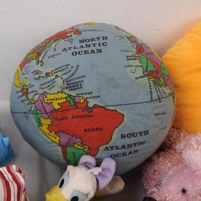 16 Stuffed Animals: Globe, to Donald Duck to Blue Dragon