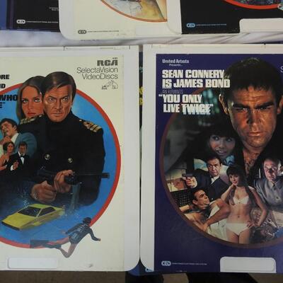 8 James Bond Movies RGA Select Vision Videodiscs