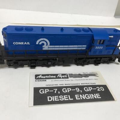 S Gauge American Flyer Conrail GP-7 diesel engine train locomotive 6-48013