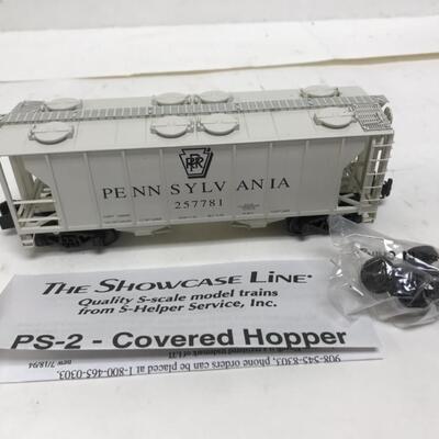 S Scale The Showcase Line PS-2 Covered Hopper #00022 Pennsylvania 257781 Model Train