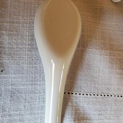 24 Porcelain Soup/Appetizer Spoons