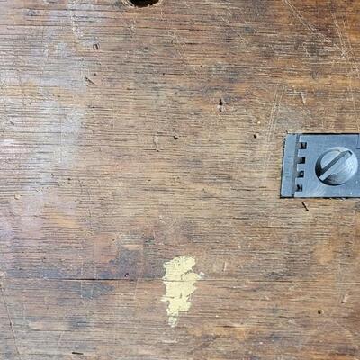 Lot 230: Vintage 3 Drawer Work Bench (Vises not included)