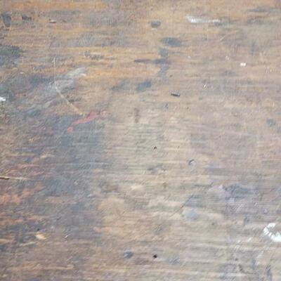 Lot 230: Vintage 3 Drawer Work Bench (Vises not included)