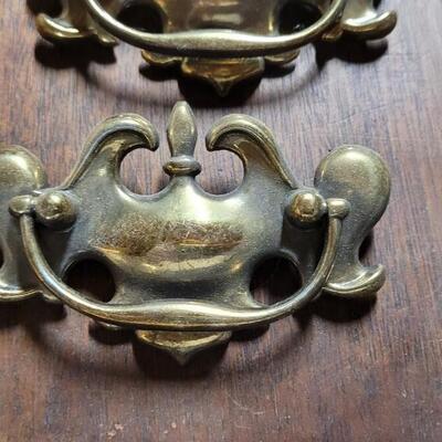 Lot 251: Furniture Brass Hardware Pulls