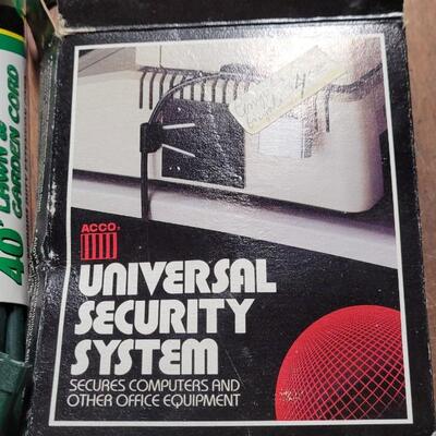 Lot 262: Lawn & Garden 40 ft. Extension Cord and Universal Security System