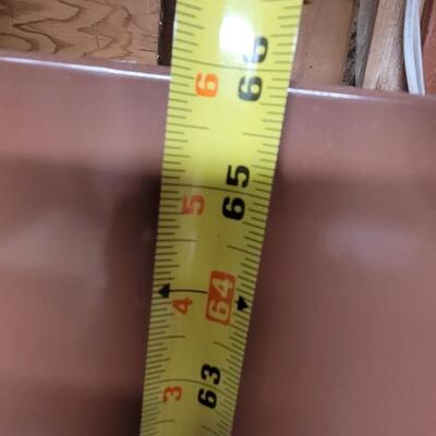 Lot 266: Brown Metal Utility Cabinet Cupboard