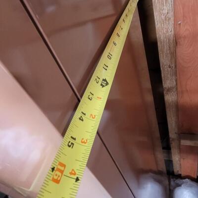 Lot 266: Brown Metal Utility Cabinet Cupboard