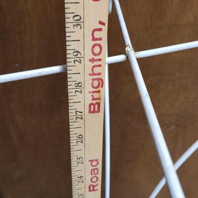 Lot 272: Vintage Small White Metal Table Base