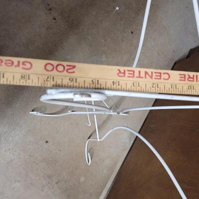 Lot 272: Vintage Small White Metal Table Base