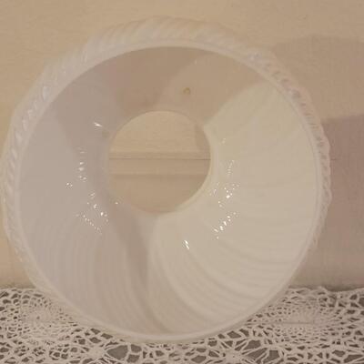 Lot 277: Vintage Milk Glass Shade