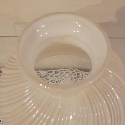 Lot 277: Vintage Milk Glass Shade