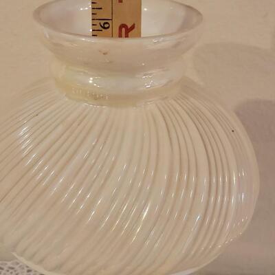 Lot 277: Vintage Milk Glass Shade