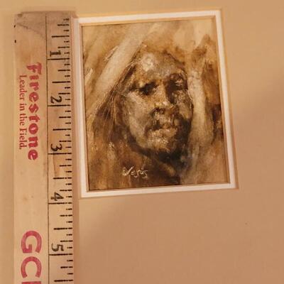 Lot 280: "Study in Watercolor 1" Artwork in Mat