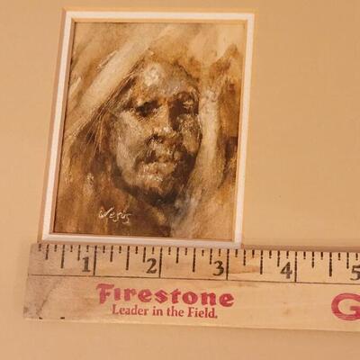 Lot 280: "Study in Watercolor 1" Artwork in Mat