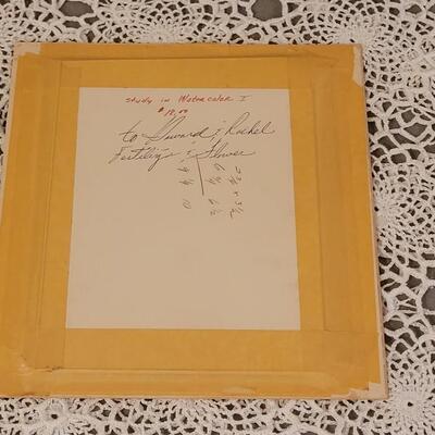 Lot 280: "Study in Watercolor 1" Artwork in Mat