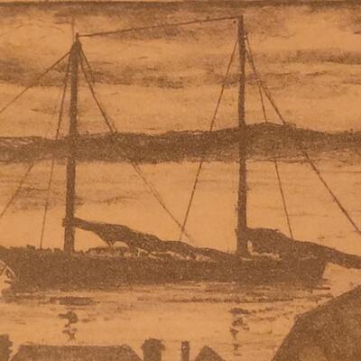 Lot 281: Vintage Robert Craig Etching PRINT