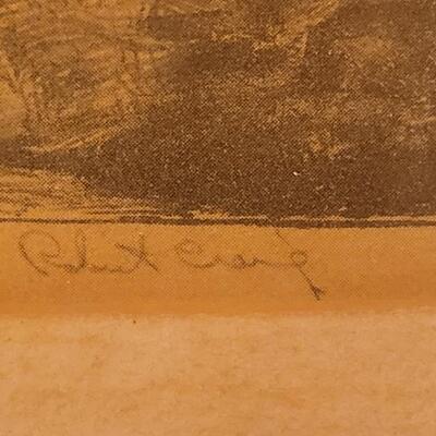 Lot 281: Vintage Robert Craig Etching PRINT