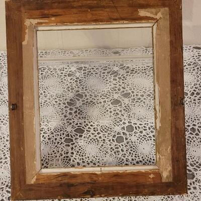 Lot 293: Antique Wood Gold Gilt Picture Frame and Black Decorative Frame