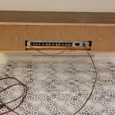Lot 295: Mid Century Modern QUALITY SOUND Stereo Multiplex 37" Ã— 8.75" Ã— 6"