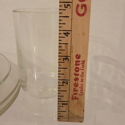 Lot 296: Vintage Glass Plates (made in Mexico), Glass Pitcher and Glass