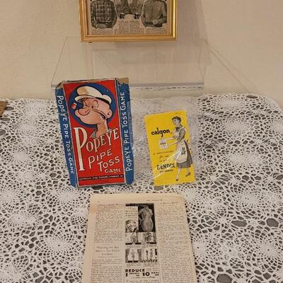 Lot 298: Antique and Vintage Advertising and Popeye Game Box Lid