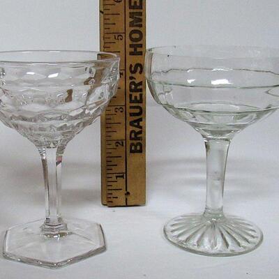 Misc Lot of Glassware, Fostoria American Sherbert, Duncan Miller Canterbury Sherberts, Block Sherbert, Small Tumbler