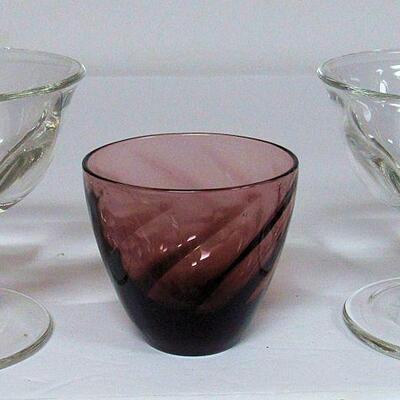 Misc Lot of Glassware, Fostoria American Sherbert, Duncan Miller Canterbury Sherberts, Block Sherbert, Small Tumbler