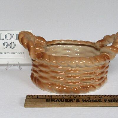 Cute Bread or Bun Ceramic Basket