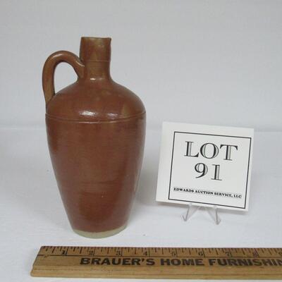 Old Stoneware Smaller Pitcher, Unmarked