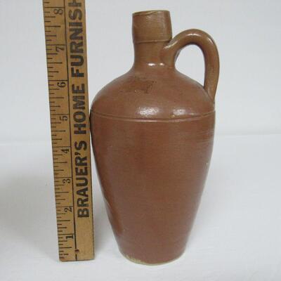 Old Stoneware Smaller Pitcher, Unmarked