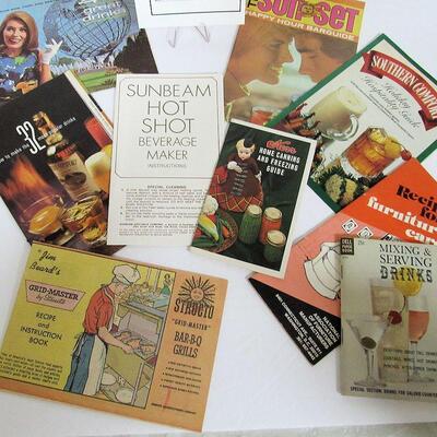 Lot of Older Cook Booklets and Drink Recipe Booklets
