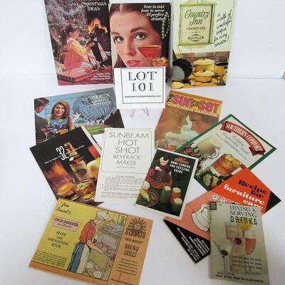 Lot of Older Cook Booklets and Drink Recipe Booklets