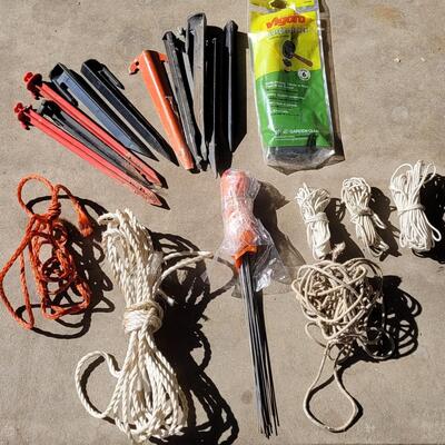 Lot 308: Stakes, Ropes, Strings and Survey Flags