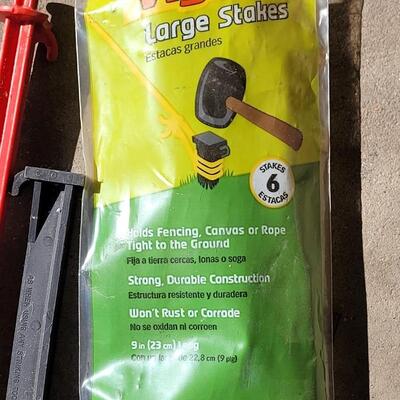 Lot 308: Stakes, Ropes, Strings and Survey Flags