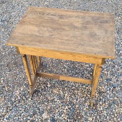 Lot 314: Antique Mission Oak Writing Deskw/ Drawer
