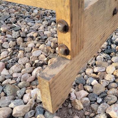 Lot 314: Antique Mission Oak Writing Deskw/ Drawer