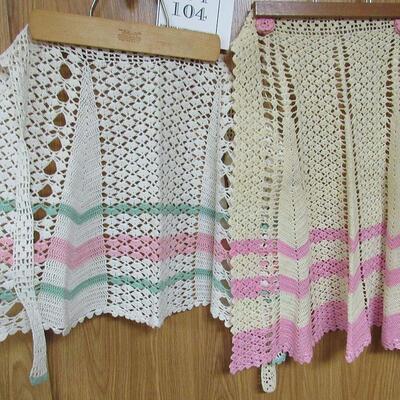 2 Nice Crocheted Aprons