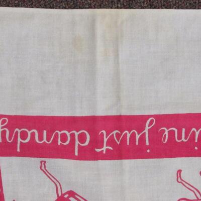 2 Cute Vintage Kitchen Towels, Anthropomorphic Style, Startex SC Label