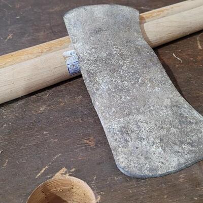 Lot 324: Antique Vintage Axe Blade w/ (2) New Handles